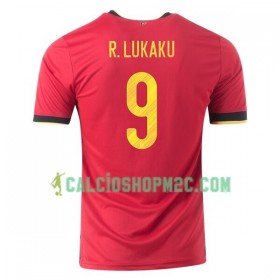 Belgio Romelu Lukaku 9 Maglia Prima Euro 2020 Manica Corta